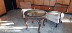 Set van tafeltje en 2 bijhorende zeteltjes, Antiek en Kunst, Ophalen