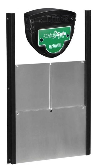 Kippenhokopener Brinsea Chicksafe eco + alu deur, Dieren en Toebehoren, Pluimvee | Toebehoren, Nieuw, Kippenhok of Kippenren, Ophalen