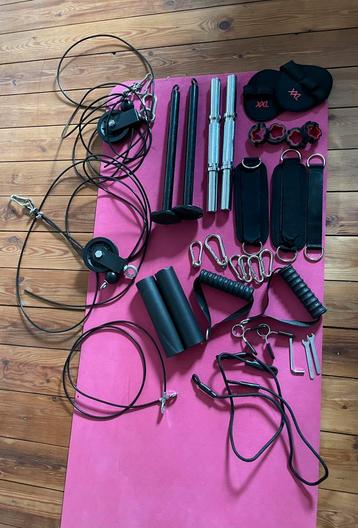 Complete kabel pulley fitness set – thuisgym beschikbaar voor biedingen