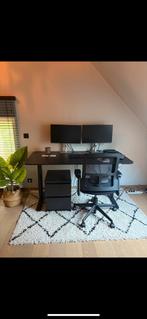 Standing Desk Zwart - Zit Sta bureau, Huis en Inrichting, Bureaus, Ophalen, Zo goed als nieuw, Bureau