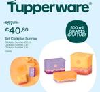 Tupperware set clickplus sunrise, Huis en Inrichting, Keuken | Tupperware, Ophalen of Verzenden, Nieuw