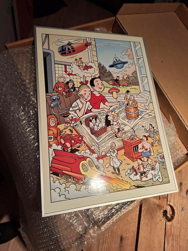 Suske & Wiske /Red Knight /Urbanus en émail, Collections, Personnages de BD, Neuf, Image, Affiche ou Autocollant, Enlèvement