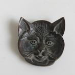 Vintage Art Nouveau bronzen vide poche kat, Antiek en Kunst, Ophalen of Verzenden