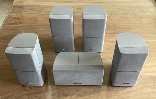 Bose dubbele surround cube speakers zilver, TV, Hi-fi & Vidéo, Ensembles home-cinéma, Comme neuf, Autres lecteurs, Système 5.1