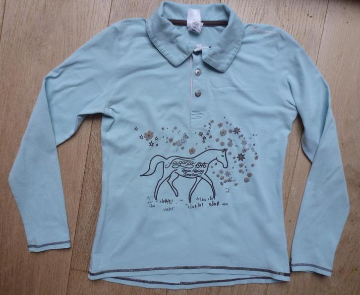 paardrij-shirt lange mouw, Decathlon 10 tot 12 jaar, Dieren en Toebehoren, Paardrijkleding, Gebruikt, Kinderen, Bovenkleding, Ophalen of Verzenden