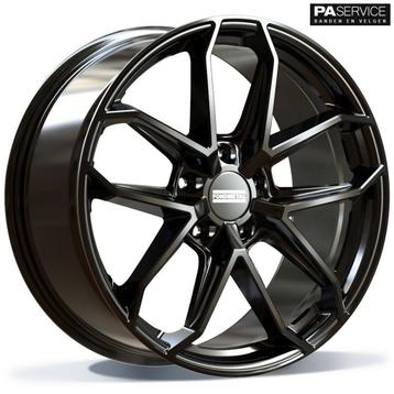 Nieuw 20/21 inch glossy Black Fondmetal Porsche 911 breedset beschikbaar voor biedingen