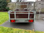 Dubbel as aanhangwagen 750 kg 1.3 x 2.6m, Auto diversen, Aanhangers en Bagagewagens, Ophalen, Zo goed als nieuw