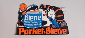 Oude kartonnen reclame Parket Biene  beschikbaar voor biedingen