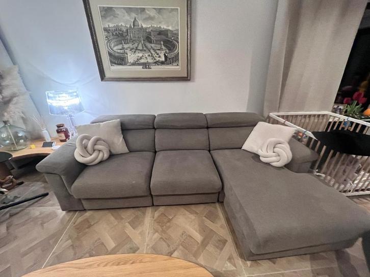 Canapé avec méridienne, Maison & Meubles, Canapés | Coins salons complets, Comme neuf, Tissus, Enlèvement