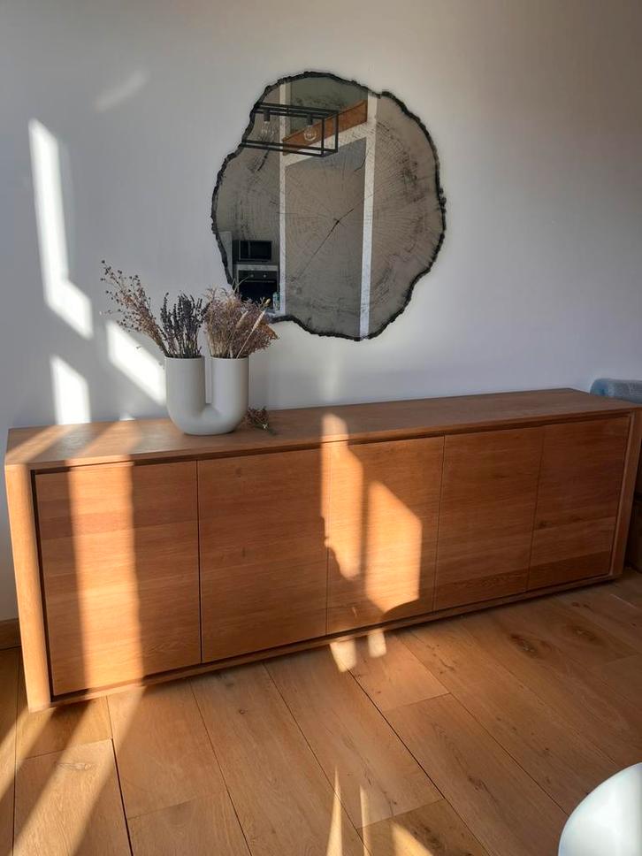 Ethnicraft buffet 5 portes parfait etat, Maison & Meubles, Armoires | Dressoirs, Comme neuf, 200 cm ou plus, 25 à 50 cm, Avec porte(s)