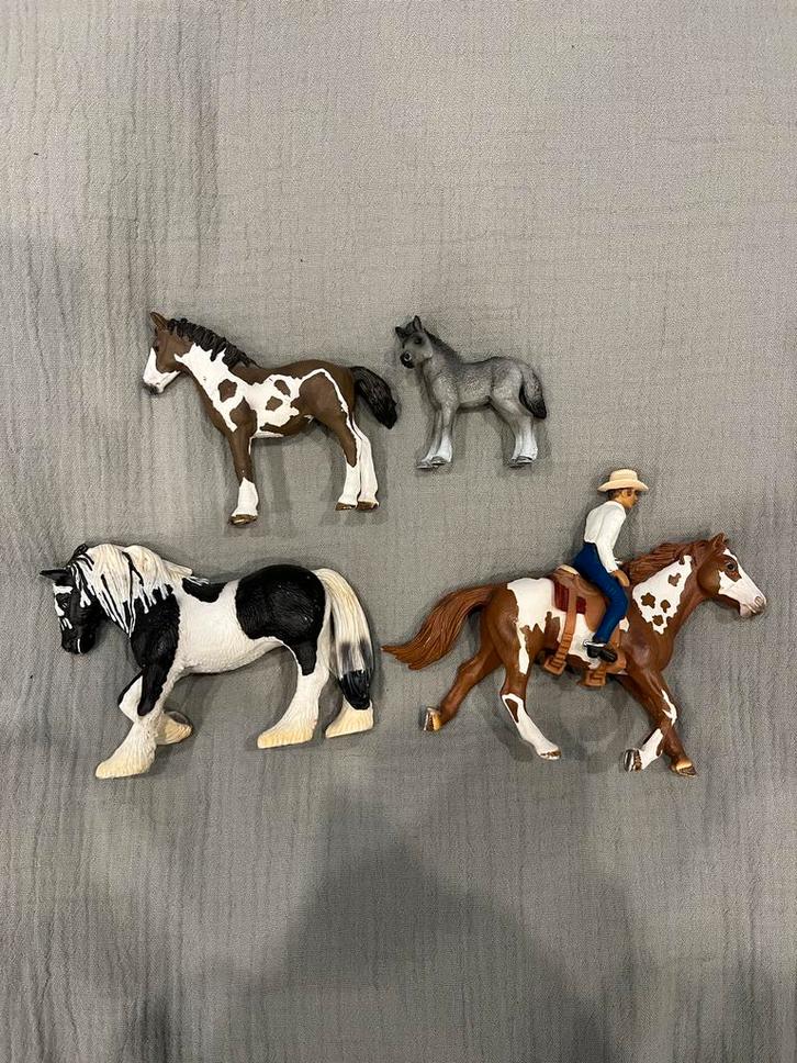 Schleich paardenset, Verzamelen, Dierenverzamelingen, Zo goed als nieuw, Beeldje of Figuurtje, Paard, Ophalen