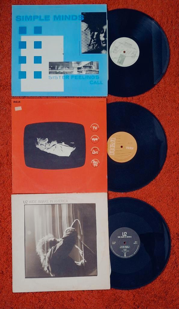 VINYLS U2 SIMPLE MINDS IGGY POP LP 33t Maxi singles 12", Cd's en Dvd's, Vinyl | Overige Vinyl, Gebruikt, Ophalen