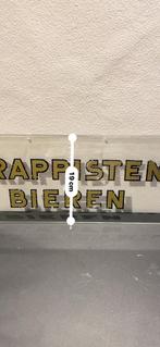 Trappisten bieren. Glas reclame., Verzamelen, Ophalen of Verzenden, Gebruikt, Reclamebord