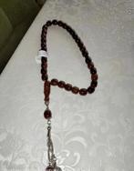 Tesbih – Sıkma kehribar 10/10 mm met stalen kwast, Enlèvement ou Envoi