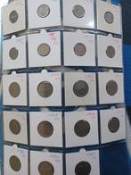 munten Belgie 19 stuks van 0,50 en 1 fr Albert I, Timbres & Monnaies, Monnaies | Belgique, Série, Enlèvement ou Envoi, Autre