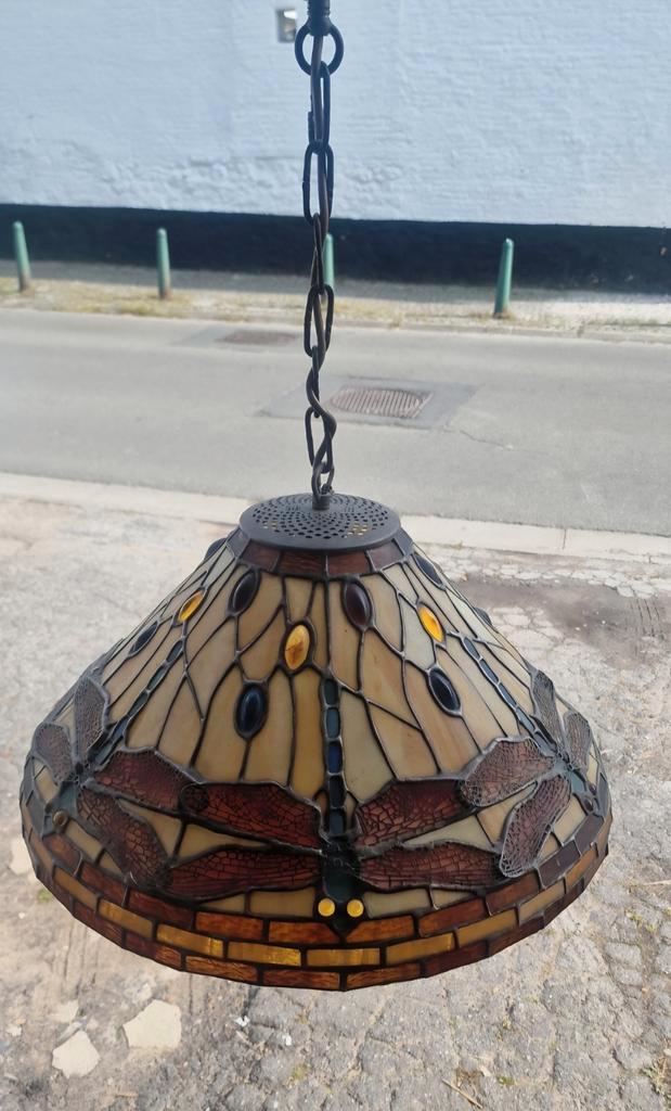 Oude Tiffany-kroonluchter, Antiek en Kunst, Antiek | Verlichting, Ophalen