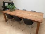 Teak eettafel, Huis en Inrichting, Tafels | Eettafels, Ophalen, 100 tot 150 cm, Teakhout, 200 cm of meer