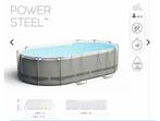 Bestway Power Steel 549 op 274 hoogte 122, Gebruikt, 200 tot 300 cm, Ovaal, Ophalen