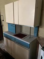 Keukenblok, Huis en Inrichting, Ophalen, Gebruikt, Blauw, Enkelwandige keuken