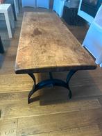 Table de salon à vendre chêne et fer forgé 55 euros, 100 à 150 cm, Chêne, Rectangulaire, Moins de 50 cm