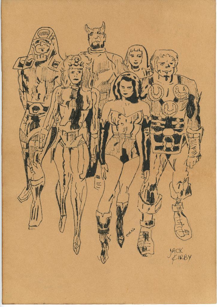 Jack Kirby Artwork, Antiquités & Art, Art | Peinture | Moderne, Enlèvement ou Envoi