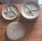 Set van 7 borden +1 vintage handgeschilderd door Frankrijk, Ophalen of Verzenden, Zo goed als nieuw, Keramiek