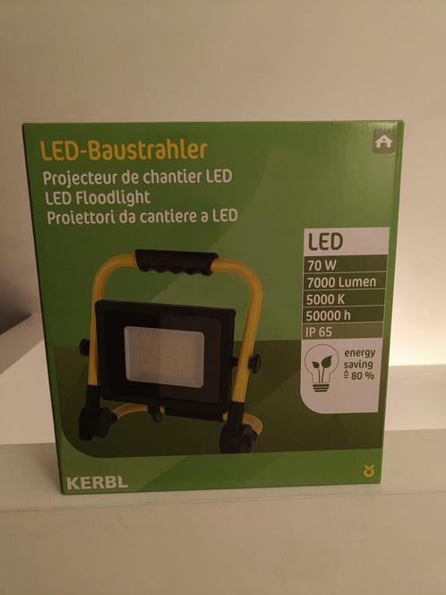 Kerbl LED bouwlamp op netspanning 70W, Doe-het-zelf en Bouw, Bouwverlichting, Nieuw, Lamp, Met statief, Ophalen