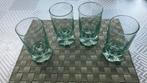 Speciale glazen van 25 cl met groene kleur. 4 stuks, Verzamelen, Glas en Drinkglazen, Ophalen, Gebruikt