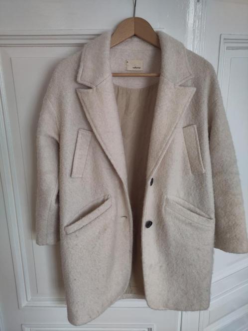 Crèmekleurige jas theKorner maat 38, Kleding | Dames, Jassen | Winter, Gedragen, Maat 38/40 (M), Wit, Ophalen