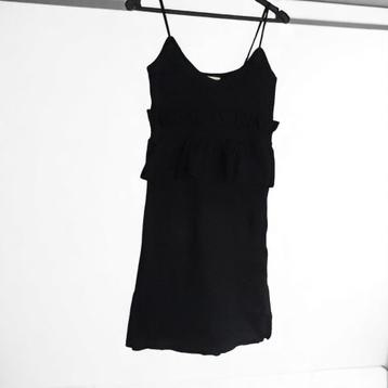 Stretchy ribgebreide jurk zwart S/M beschikbaar voor biedingen