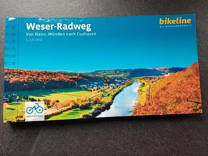 Bikeline Weser Radweg, Boeken, Reisgidsen, Gelezen, Fiets- of Wandelgids, Europa, Ophalen
