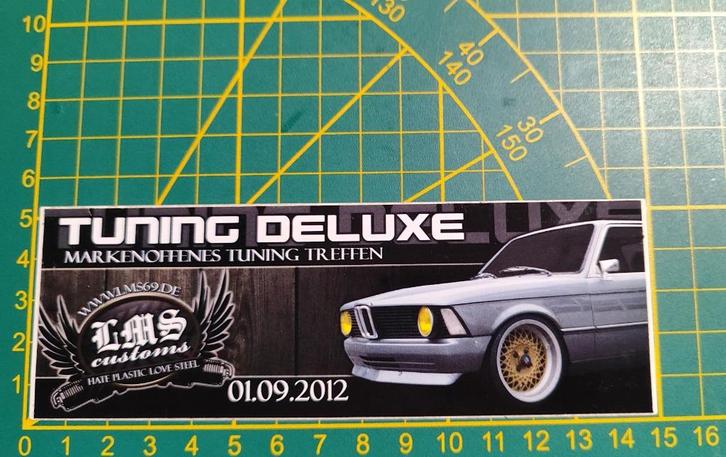 Sticker Tuning BMW E21 event 2012 Markenoffen DE, Verzamelen, Stickers, Ophalen of Verzenden
