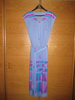 Pastelkleurige damesjurk – maat 42 – vintage, Made in Italy, Blauw, Maat 42/44 (L), Ophalen of Verzenden