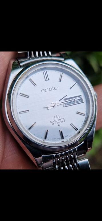 SEIKO AUTOMATIC LM 25 JEWELS 5606-7070 À PARTIR DE MARS 1972, Montre-bracelet, Seiko, Enlèvement ou Envoi, Acier