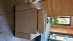 Zetel crème kleurig, Ophalen, Gebruikt, Eenpersoons, 125 tot 150 cm