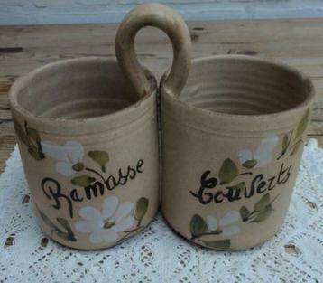 Franse gres ramasse couvert / bestekpot, leuk voor plantjes, Enlèvement ou Envoi