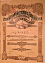 S.A Tramways  Electriques de la banlieu de St. Pétersbourg, Enlèvement ou Envoi, Avant 1920, Action