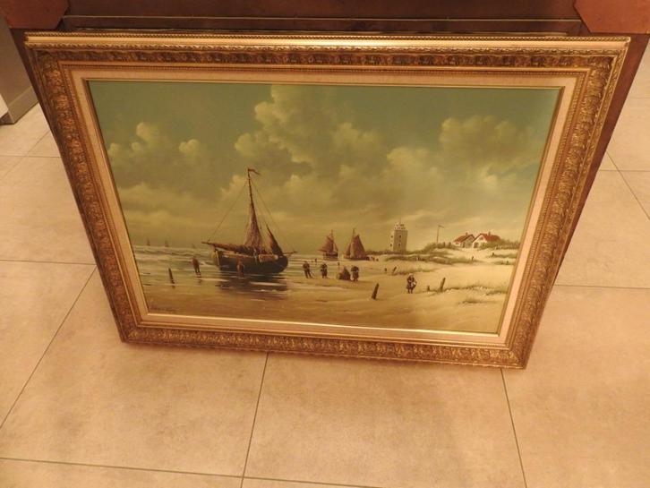 Hendrick Vader, olieverf op doek, 106 x 77 cm, Antiek en Kunst, Kunst | Schilderijen | Klassiek, Ophalen of Verzenden