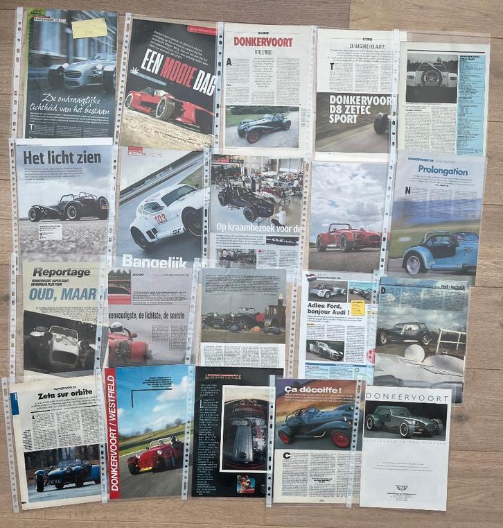 DONKERVOORT - ARTIKELS, Boeken, Auto's | Folders en Tijdschriften, Ophalen of Verzenden