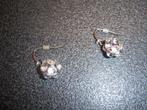 oorbellen, Handtassen en Accessoires, Oorbellen, Hangers, Ophalen of Verzenden, Zilver, Met strass