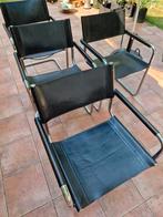 4 sièges tubulaires répliques Marcel Breuer en cuir de selle, Quatre, Noir, Utilisé, Cuir
