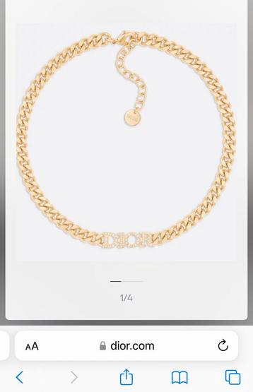 Dior ketting met strass in nieuw 220 euro nieuwstaat  beschikbaar voor biedingen