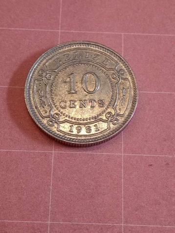 BELIZE 10 Cents 1981 - gereserveerd Vercauteren