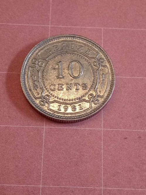 BELIZE 10 Cents 1981 - gereserveerd Vercauteren, Postzegels en Munten, Munten | Amerika, Losse munt, Midden-Amerika, Ophalen of Verzenden