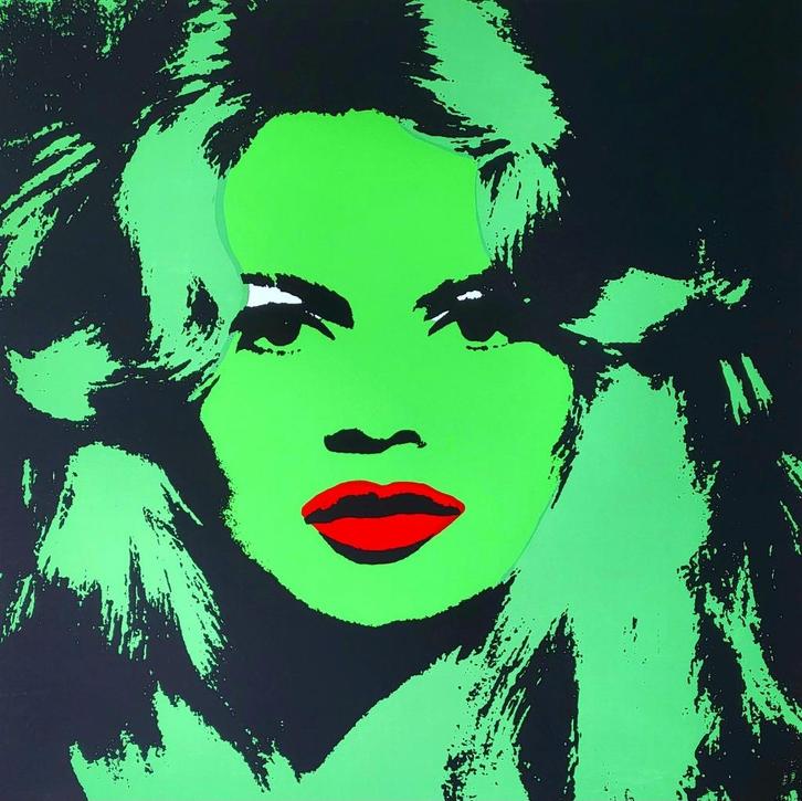 Andy Warhol (1928-1987) - Brigitte Bardot (Green Edition), Antiek en Kunst, Kunst | Litho's en Zeefdrukken, Verzenden
