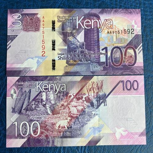 Kenia - 100 Shillings 2019 - Pick 145 - UNC, Timbres & Monnaies, Billets de banque | Afrique, Billets en vrac, Autres pays, Enlèvement ou Envoi