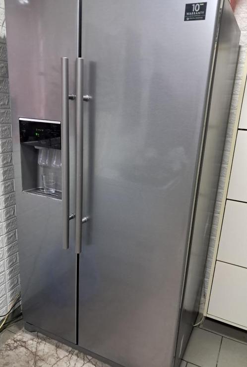 Amerikaanse koelkast Samsung, Elektronische apparatuur, Koelkasten en IJskasten, Gebruikt, Met aparte vriezer, 200 liter of meer