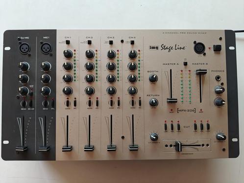 Mengpaneel - IMG STAGE LINE - MPX206, Muziek en Instrumenten, Mengpanelen, Zo goed als nieuw, 5 tot 10 kanalen, Microfooningang
