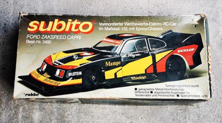 Vintage RC Ford zakspeed Capri van SUBITO art 3492. Zie om., Hobby en Vrije tijd, Modelbouw | Radiografisch | Auto's, Gebruikt