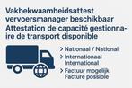Vakbekwaamheid vervoersmanager vergunning te huur, Vanaf 10 jaar